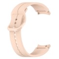 For Samsung Galaxy Watch 6 / 6 Classic Grooved Color Buckle Silicone Watch Band(Pink)