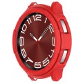 For Samsung Galaxy Watch 6 Classic 43mm Rotating Ring  + TPU Armor Watch Protective Case(Red)