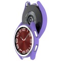 For Samsung Galaxy Watch 6 Classic 47mm Half Coverage Hollow PC Watch Protective Case(Purple)