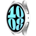 For Samsung Galaxy Watch 6 40mm Half Coverage Hollow PC Watch Protective Case(Silver)