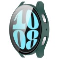 For Samsung Galaxy Watch6 44mm PC + Tempered Film Integrated Watch Protective Case(Green)