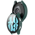 For Samsung Galaxy Watch6 44mm PC + Tempered Film Integrated Watch Protective Case(Green)