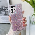 For Samsung Galaxy S24 5G Glitter Sequins Epoxy TPU Phone Case(Pink)