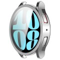 For Samsung Galaxy Watch6 40mm Full Coverage TPU Electroplated Watch Protective Case(Silver)