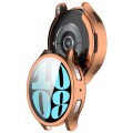 For Samsung Galaxy Watch6 40mm Full Coverage TPU Electroplated Watch Protective Case(Rose Gold)
