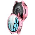 For Samsung Galaxy Watch6 40mm Full Coverage TPU Electroplated Watch Protective Case(Pink)