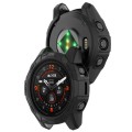 For Garmin Epix Pro 42mm / Fenix 7S / 7S Pro Armored TPU Half Wrapped Watch Protective Case(Black)