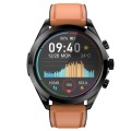 ET440 1.39 inch Color Screen Smart Leather Strap Watch,Support Heart Rate / Blood Pressure / Blood O