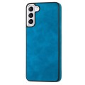 For  Samsung Galaxy A03 164mm Skin-Feel Electroplating TPU Shockproof Phone Case(Blue)