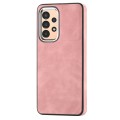 For Samsung Galaxy A13 4G Skin-Feel Electroplating TPU Shockproof Phone Case(Pink)