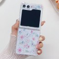 For Samsung Galaxy Z Flip4 Fresh Small Floral Epoxy TPU Phone Case(Butterflies Love Flowers 6)
