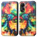 For OPPO A78 4G CaseNeo Colorful Magnetic Leather Phone Case(Colorful Cloud)