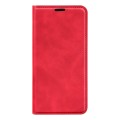 For Samsung Galaxy S23 FE 5G Retro-skin Magnetic Suction Leather Phone Case(Red)