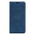 For Samsung Galaxy A05s Retro-skin Magnetic Suction Leather Phone Case(Dark Blue)