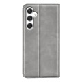 For Samsung Galaxy S24 5G Retro-skin Magnetic Suction Leather Phone Case(Grey)