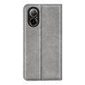 For Realme C67 4G Retro-skin Magnetic Suction Leather Phone Case(Grey)