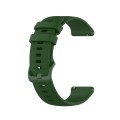 For Samsung Galaxy Watch 6 44mm 20mm Checkered Silicone Watch Band(Army Green)
