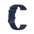 For Samsung Galaxy watch 5 Golf Edition 20mm Checkered Silicone Watch Band(Navy Blue)