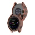 For Garmin Fenix 7 Pro Half-Package TPU Watch Protective Case(Transparent Orange)