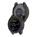 For Garmin Epix Pro 42mm Half-Package TPU Watch Protective Case(Transparent Black)