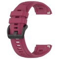 For Garmin Approach S70 47mm 22mm Sports Silicone Watch Band(Burgundy)