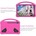 For Samsung Galaxy Tab S8 Ultra EVA Shockproof Tablet Case with Holder(Rose Red)