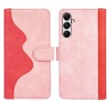 For Samsung Galaxy A05s Stitching Horizontal Flip Leather Phone Case(Red)