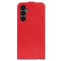 For Samsung Galaxy A15 R64 Texture Vertical Flip Leather Phone Case(Red)