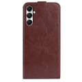 For Samsung Galaxy A05s R64 Texture Vertical Flip Leather Phone Case(Brown)