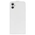 For Samsung Galaxy A05 R64 Texture Vertical Flip Leather Phone Case(White)