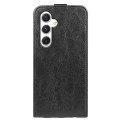 For Samsung Galaxy S24 5G R64 Texture Vertical Flip Leather Phone Case(Black)