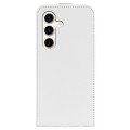 For Samsung Galaxy S24 5G R64 Texture Vertical Flip Leather Phone Case(White)