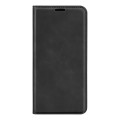 For Motorola Edge 40 Neo Retro-skin Magnetic Suction Leather Phone Case(Black)