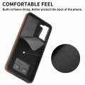 For Samsung Galaxy S21 FE 5G Electroplating Skin-feel Leather Ring Card Wallet Phone Case(Brown)