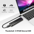Wavlink UTE02 Thunderbolt 3 NVME M.2 Solid State Leather Metal SSD External Hard Drive Box