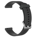 For Garmin Forerunner 158 20mm Diamond Textured Silicone Watch Band(Dark Grey)