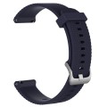 For Garmin VivoMove Style 20mm Diamond Textured Silicone Watch Band(Midnight Blue)