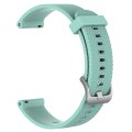 For Garmin VivoMove Luxe 20mm Diamond Textured Silicone Watch Band(Teal)