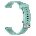 For Samsung Galaxy Watch 6 Classic 43mm 20mm Diamond Textured Silicone Watch Band(Teal)