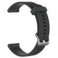 For Samsung Galaxy Watch 4 44mm 20mm Diamond Textured Silicone Watch Band(Dark Grey)