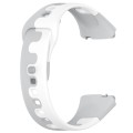 For Redmi Watch 3 Active Stitching Two Color Silicone Watch Band(Gray White)