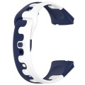 For Redmi Watch 3 Active Stitching Two Color Silicone Watch Band(Blue White)