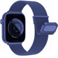 For Apple Watch 2 38mm Milan Double Magnetic Steel Mesh Watch Band(Blue)