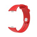 For Xiaomi Mi Band 8 Pro Solid Color Reverse Buckle Silicone Watch Band(Red)