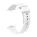 For Xiaomi Mi Band 8 Pro Solid Color Reverse Buckle Silicone Watch Band(White)