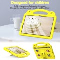 For Samsung Galaxy Tab S9 FE / X510N Handle Kickstand Children EVA Shockproof Tablet Case(Yellow)