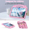 For Samsung Galaxy Tab S9 FE+ 12.4 X610N Handle Kickstand Children EVA Shockproof Tablet Case(Pink)