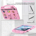 For Samsung Galaxy Tab S9 FE+ 12.4 X610N Handle Kickstand Children EVA Shockproof Tablet Case(Pink)