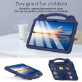For Samsung Galaxy Tab S9+ 12.4 X810 Handle Kickstand Children EVA Shockproof Tablet Case(Navy Blue)