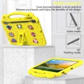 For Samsung Galaxy Tab S7+ / T970/T975/T976 Handle Kickstand Children EVA Shockproof Tablet Case(Yel